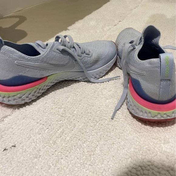 YOUTH NIKE Epic React Flyknit 2 'Hydrogen Blue' - Picture 4 of 7